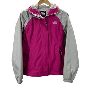 The North Face Resolve XS Jacket Waterproof Shell NF0A2SXO Hooded Pockets Pink